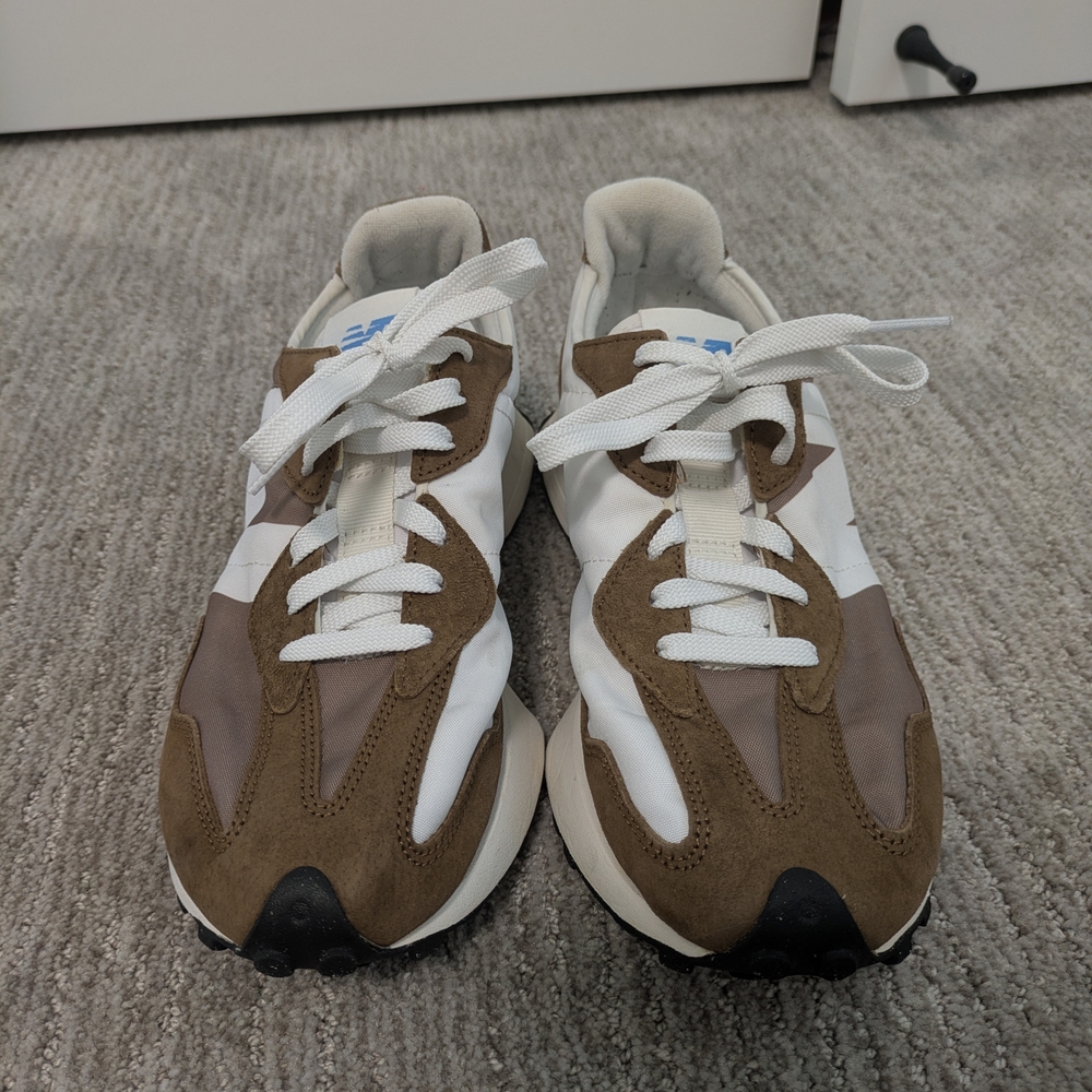 New Balance Brown and White Athletic Shoes - Picture 2 of 7
